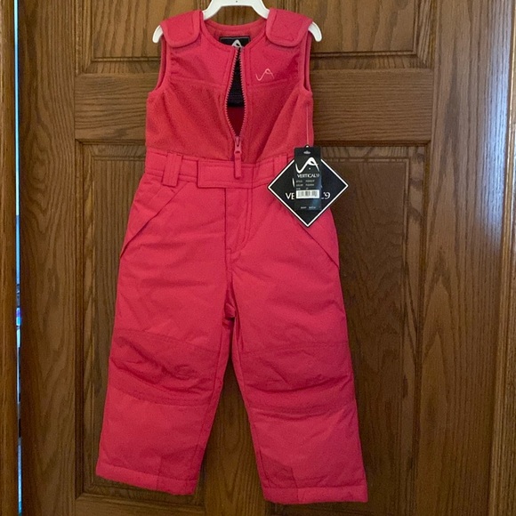 Pink snow pants. Size 2T. New with tags. Vertical 9. - Picture 3 of 4